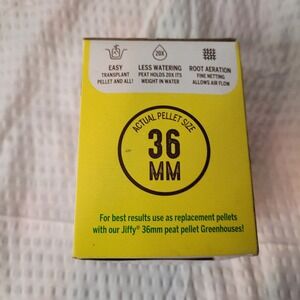 Jiffy Seed Starting Peat Pellets 36mm Refill Pack 36 Count for Trays Organic